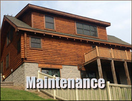  Seaview, Virginia Log Home Maintenance